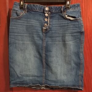Maurices Blue Denim Skirt